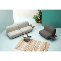 Canapé simple moderne de luxe qualité confortable bureau loisirs canapé pour réunion en attente coloré détendre espace de réception ensemble en métal