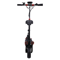 Trottinette électrique pliable noire J11PULS J-11 PLUS version américaine 48V 1200W en alliage d'aluminium tout-terrain pour les trajets quotidiens