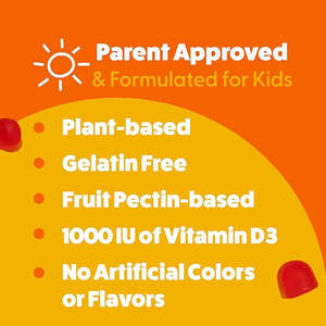 Gomitas Multifuncionales de Vitamina D3 Colecalciferol para Niños, Gomitas Orgánicas de Vitamina D, Biotina, Vitamina D para Niños, Gomitas para Aumentar la Energía - Product Image 3
