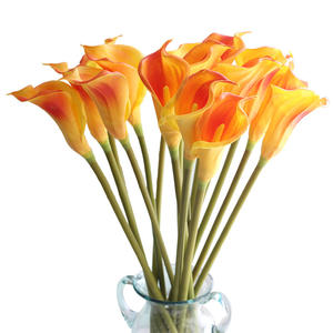 O-X055 Gros commun callalily fleur Longue tige <span class=keywords><strong>Calla</strong></span> Lys Bulbes Vraie Touche Fleurs Artificielles Bundle Doux <span class=keywords><strong>Calla</strong></span> Lily - Product Image 1
