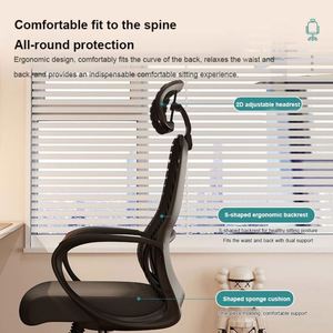 Sillas de Oficina Ergonómicas de Alta Gama para el Hogar, Sillas de Trabajo con Respaldo Alto y Malla Blanca, Venta al Por Mayor de Fábrica - Product Image 4