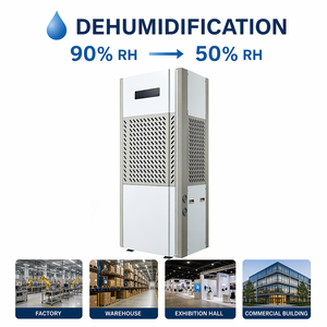 Climatiseur Industriel Haute Efficacité Économie d'Énergie de 40% 10HP Climatiseur Commercial Refroidissement Eau-Air Double OEM Chine - Product Image 6