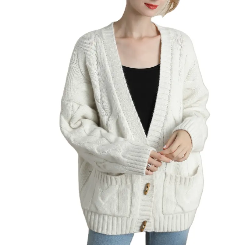 cable knit cardigan pattern women cable knitted cotton cardigan sweater cable knitted cardigan