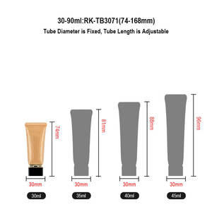 Nouveau <span class=keywords><strong>tube</strong></span> écologique carré rotatif en PP pour fond de teint liquide, <span class=keywords><strong>embout</strong></span> applicateur, <span class=keywords><strong>tube</strong></span> d'emballage lisse en <span class=keywords><strong>plastique</strong></span> de 45 ml - Product Image 6