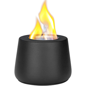 Nuevo <span class=keywords><strong>Brasero</strong></span> Portátil <span class=keywords><strong>de</strong></span> Acero para Sobremesa, Estufa <span class=keywords><strong>de</strong></span> Alcohol sin Humo, Chimenea Decorativa para Barbacoa al Aire Libre, Calentador Negro - Product Image 4
