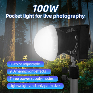 Lumière vidéo COB 100W pour l'éclairage <span class=keywords><strong>photographique</strong></span> de studio Photo et vidéo en direct <span class=keywords><strong>effet</strong></span> stroboscopique - Product Image 4