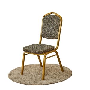 Chaise de salle de réception commerciale moderne en métal pour événements, mariages, restaurants - Empilable, dossier rouge rembourré, personnalisable - Product Image 4