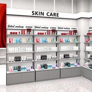 Estantes cosméticos de moda Tienda de belleza Tienda minorista Estante de exhibición de cosméticos con gabinete - Product Image 2