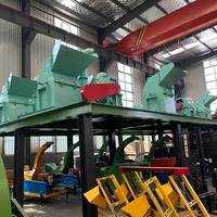 Grote Dieselafval Hout Wortel Stro Board Pallet Houten Olijfhout Crusher Shredder Hamer Molen Efficiëntie Bosbouwmachines