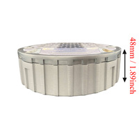 Piquets de signalisation circulaires solaires pour fabricants, en alliage d'aluminium, à encastrer sous terre, à haute intensité prismatique, alimentés par batterie