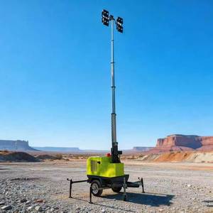 Torre de Iluminación Móvil para Exteriores con Lámpara LED de Haluro Metálico, Elevación Manual Hidráulica Eléctrica, Grupo Electrógeno Solar Diésel - Product Image 1