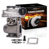 Turbocompresor MaXpeedingrods GT30 GT3037 GT3076R de Acero Billet con Rueda de Turbina T3.82 A/R para 2.5L-3.0L Universal, 500hp+