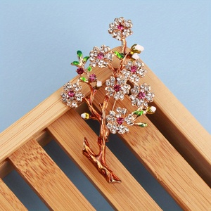 Elegante Broche de Flor con Diseño de Ciruelo y Ramas, Accesorio de Moda para Ropa Femenina, Broche Novedoso para Damas - Product Image 2