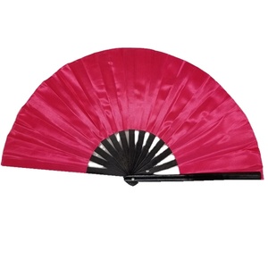 Éventail pliant promotionnel de 33 cm en nylon solide pour publicité - Product Image 2