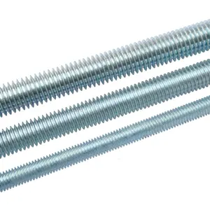 Factory Direct Sale High Quality Carbon Steel Zinc Plated Thread Rod Black Oxide DIN975/DIN976 Stud Threaded Rod