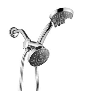 High Pressure <strong>Rainfall</strong> <strong>Shower</strong> <strong>Head</strong> and Hand Held <strong>Shower</strong> <strong>Head</strong> Combo <strong>With</strong> Holder and <strong>Hose</strong> - Product Image 1
