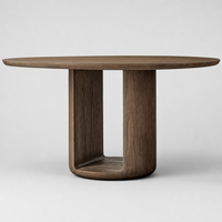 Table à manger portable en bois massif, finition moderne et unique, artisanale, de luxe, pour boutique/villa, hôtel, ferme