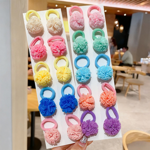 2026 Hot Selling Multiple Models Simple Candy Color Small Ball Hair <b>Tie</b> 10 Pieces/Set Girl's Hairpins Fashion Jewelry Wholesale - Product Image 1