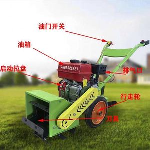 Cultivador Rotatorio de Gasolina Pequeño y Potente a Precio Económico, Herramienta de Jardín y Campo, Cultivador Manual - Product Image 3