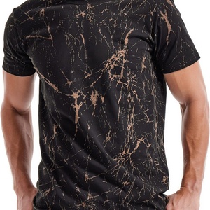 T-shirts personnalisés en polyester tricoté à séchage rapide pour hommes, imprimés par sublimation - Motif 3D, mode décontractée - Product Image 4