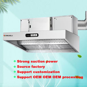 Iso מטבח מסחרי קטן טווח אוורור 201 נירוסטה פליטה מכסה מכסה המנוע לשימוש המסעדה - Product Image 2