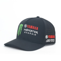 Casquette verte laser de haute qualité à 5 panneaux en tissu imperméable avec logo brodé et cordon pour mariage et fête
