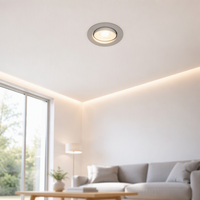 Spot LED encastré de plafond commercial Leimai Factory, en aluminium, IP54, anti-éblouissement, RGBW, dimmable, orientable, CRI