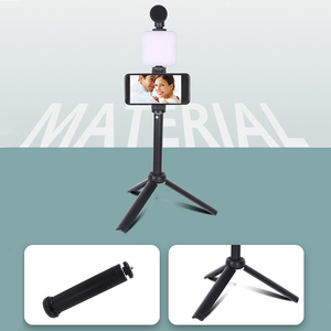 <span class=keywords><strong>Trépied</strong></span> Photo W020 Professionnel pour <span class=keywords><strong>Téléphone</strong></span>, Vlog, Enregistrement en Direct <span class=keywords><strong>et</strong></span> Selfie <span class=keywords><strong>avec</strong></span> <span class=keywords><strong>Micro</strong></span>, Support <span class=keywords><strong>et</strong></span> <span class=keywords><strong>Lumière</strong></span> d'Appoint de Poche - Product Image 2