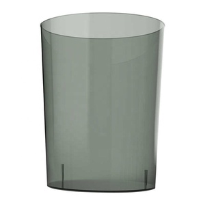 Household Transparent <strong>Trash</strong> Can Bedroom Paper Basket Kitchen Without Lid Living Room Simple Large Capacity Waste Paper Canisters - Product Image 1
