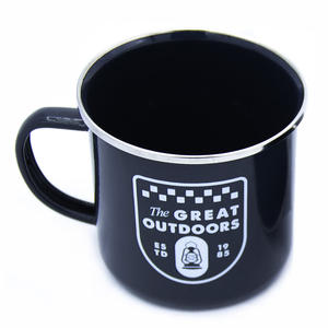 Tazas de <span class=keywords><strong>Esmalte</strong></span> de Color de Grado Alimenticio de 350 ml, Tazas Seguras para Café y Té, para Campamento, Senderismo, Excursionismo, con Logotipo Personalizado, Embalaje en Caja de Regalo - Product Image 2