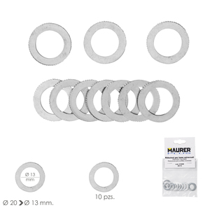 Adattatori/riduttori per dischi da taglio legno da 0/20 a 0/13 mm (Confezione da 10 pezzi) - Product Image 1