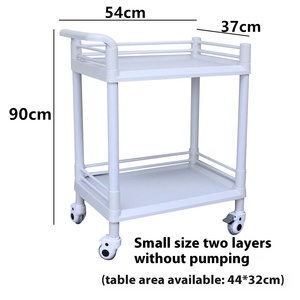 عربة مستشفى بلاستيكية من OSCAT، عربة صالون تجميل مع أدوات تغيير الأدوية، عربة معدات أساسية للرعاية الصحية - Product Image 3