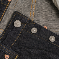 Jean baggy YAXI OEM personnalisé 14-16oz en denim indigo brut lourd, coupe droite et ample pour homme
