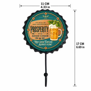 Support mural décoratif en métal personnalisé, imprimé bière vintage, robuste, pour capsules de bière, idéal pour bar à domicile ou '<span class=keywords><strong>man</strong></span> cave' - Product Image 4