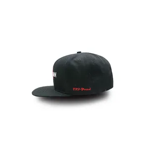 Bonés snapback personalizados com 6 painéis bordados com seu próprio logotipo Boné com padrões de folhas 3D estilo desportivo