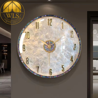 Grande Horloge Murale Numérique en Métal de Luxe pour Décoration Intérieure, Style Ancien Moderne Personnalisé avec Grand Affichage pour Salon