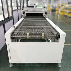 <span class=keywords><strong>Machine</strong></span> de séchage IR à air chaud automatique personnalisée, <span class=keywords><strong>petite</strong></span>, 380V 550W, 2m x 0.6m x 1.1m, 500 t-shirts/heure pour - Product Image 5