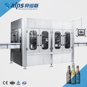 Ligne de production automatique de machine de remplissage d'embouteillage de vodka de vin mousseux de <span class=keywords><strong>bouteille</strong></span> en verre de haute qualité - Product Image 1