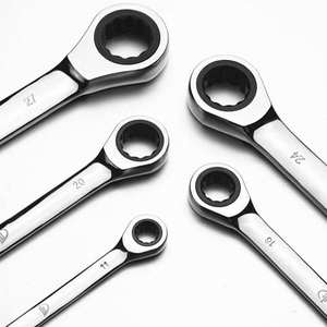 Jeu de clés à cliquet manuelles multifonctionnelles à 72 dents, 12 pièces, construction en acier au carbone, emballage en coffret rigide, OEM, garantie de 3 ans, pour la maison - Product Image 3