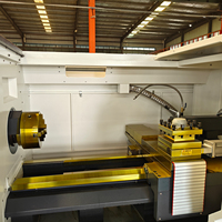 Tour à métaux CNC CK6150 à usage moyen, avec lit FFLATB et tourelle à 4, 6 ou 8 postes, 220 Volts monophasé