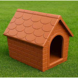 บ้านสุนัข HDPE ทนทานพิเศษ ขนาด L (80x83x73H ซม.) ที่พักสัตว์เลี้ยงสำหรับทุกฤดู TEKCNOPLAST SRL รุ่น CULTE ผลิตในอิตาลี - Product Image 1