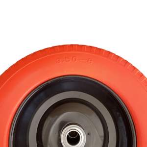 Neumático Sólido de Poliuretano 3.50-<span class=keywords><strong>8</strong></span> Antideslizante sin Aire con Llanta Negra para <span class=keywords><strong>Carretilla</strong></span> y Carro Utilitario - Product Image 4