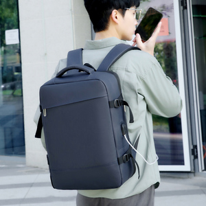Sac à dos professionnel pour ordinateur portable, grande capacité, extensible, étanche, antivol, avec compartiment sec/humide, à fermeture éclair géométrique, vente en gros à bas prix - Product Image 3