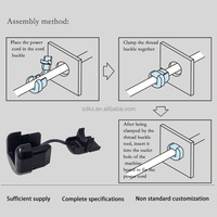 Connecteur de câble anti-traction 4N-4, passe-câble isolant en nylon noir, clip de protection pour câble électrique