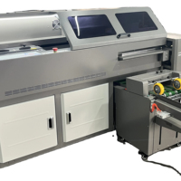 Machine à relier à la colle FRONT A3 A4 H300 avec alimentation et pliage automatiques du papier, alimentation électrique, 400-500 livres/h