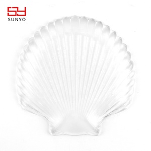 Assiettes en <span class=keywords><strong>verre</strong></span> coquille transparente plat à bijoux coquillage assiette à dîner plateau assiettes en <span class=keywords><strong>verre</strong></span> plats <span class=keywords><strong>de</strong></span> service en gros pour la <span class=keywords><strong>cuisine</strong></span> à domicile - Product Image 6