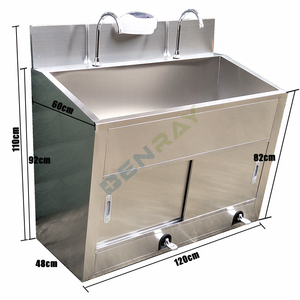Guangzhou <span class=keywords><strong>Benray</strong></span> Induktion waschbecken Waschbecken Medical Hospital Waschbecken Silber Metall Stahl Edelstahl Waschbecken - Product Image 2