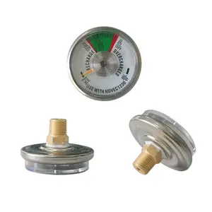 Customizable Stable Performance Axial 300Bar Pressure Gauge For Fire Extinguishers Accessories