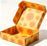 Boîte d'expédition en carton imprimée avec motif unique personnalisé, boîte cadeau pliable entièrement colorée pour l'emballage d'accessoires cosmétiques