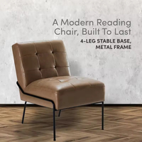 Fauteuil de salon élégant et luxueux avec coussins confortables, structure durable et design intemporel, idéal pour la relaxation et la lecture